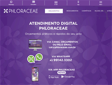 Tablet Screenshot of phloraceae.com.br